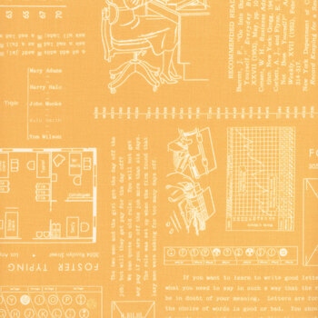 TYPE/ography C16850-MARIGOLD by Lori Holt for Riley Blake Designs, Image
