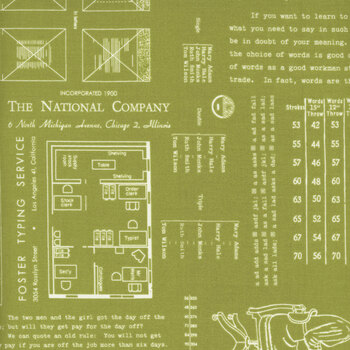 TYPE/ography C16850-LETTUCE by Lori Holt for Riley Blake Designs, Image