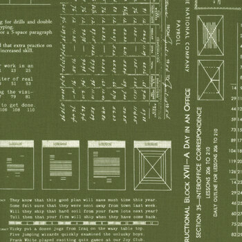 TYPE/ography C16850-ZUCCHINI by Lori Holt for Riley Blake Designs, Image