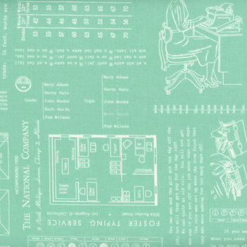 TYPE/ography C16850-SEAGLASS by Lori Holt for Riley Blake Designs, Image