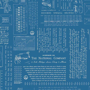 TYPE/ography C16850-DENIM by Lori Holt for Riley Blake Designs, Image