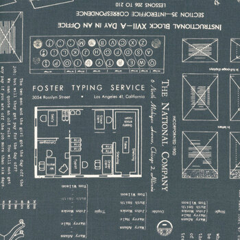 TYPE/ography C16850-BLACKBOARD by Lori Holt for Riley Blake Designs, Image