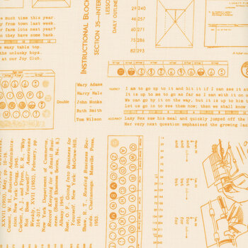 TYPE/ography C16851-MARIGOLD by Lori Holt for Riley Blake Designs, Image