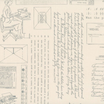 TYPE/ography C16851-COBBLESTONE by Lori Holt for Riley Blake Designs, Image