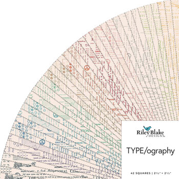 TYPE/ography  2-1/2” Rolie Polie - Set B by Lori Holt for Riley Blake Designs, Image