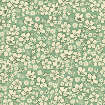 Morning Latte C16923-ALOE by Sandy Gervais for Riley Blake Designs, Image