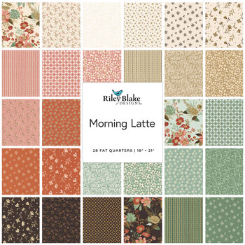 Morning Latte  28 FQ Set by Sandy Gervais for Riley Blake Designs, Image