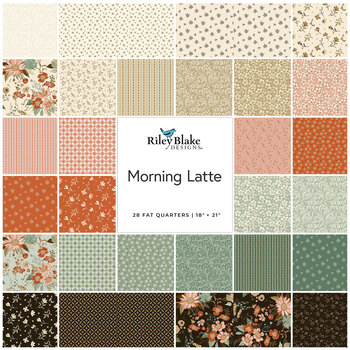 Morning Latte  28 FQ Set by Sandy Gervais for Riley Blake Designs, Image