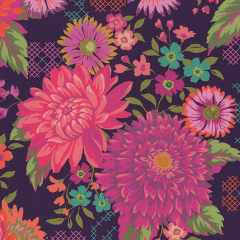 Parlor 11960-26 PLUM by Crystal Manning for Moda Fabrics, Image