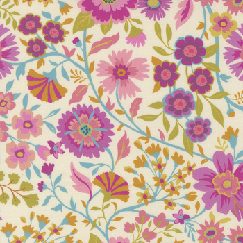 Parlor 11961-11 CREAM by Crystal Manning for Moda Fabrics, Image