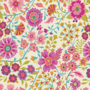 Parlor 11961-11 CREAM by Crystal Manning for Moda Fabrics, Image