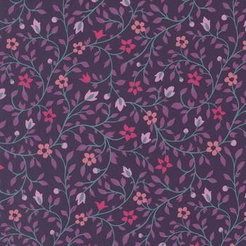 Parlor 11965-26 PLUM by Crystal Manning for Moda Fabrics, Image