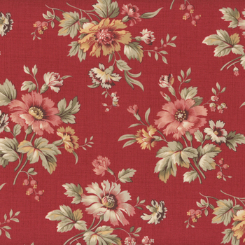 Joie de Vivre 13981-13 Rouge by French General for Moda Fabrics, Image