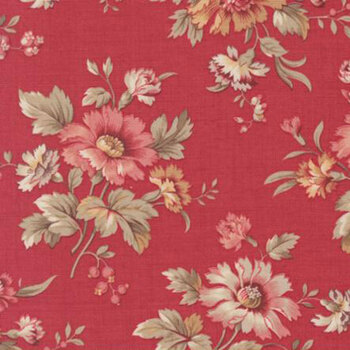 Joie de Vivre 13981-13 Rouge by French General for Moda Fabrics, Image