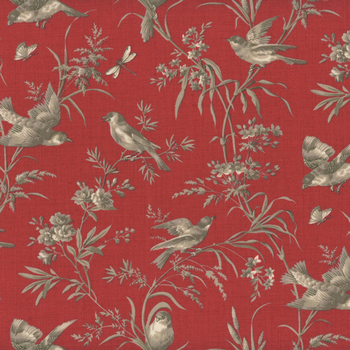 Joie de Vivre 13983-14 Rouge by French General for Moda Fabrics, Image