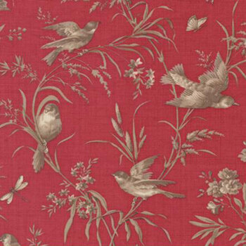 Joie de Vivre 13983-14 Rouge by French General for Moda Fabrics, Image