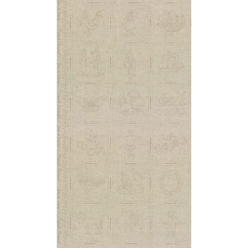 Joie de Vivre 13989-12L Panel Stone by French General for Moda Fabrics, Image