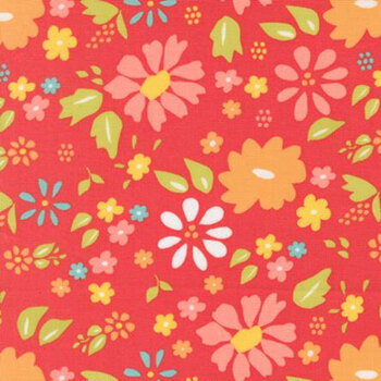 Delightfully Yours 37700-16 Geranium by Sherri & Chelsi for Moda Fabrics, Image