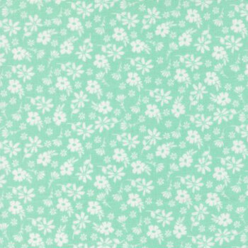 Delightfully Yours 37701-17 Aqua by Sherri & Chelsi for Moda Fabrics, Image