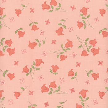 Sunbonnet 31761-15 Pink by My Sew Quilty Life for Moda Fabrics, Image