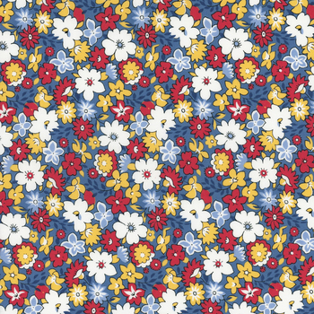 30's Playtime 23370-18 Bluebell by Linzee McCray for Moda Fabrics, Image