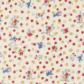 30's Playtime 23373-11 Eggshell by Linzee McCray for Moda Fabrics, Image