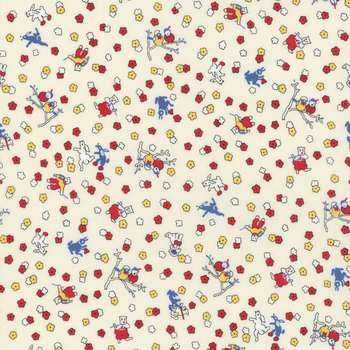 30's Playtime 23373-11 Eggshell by Linzee McCray for Moda Fabrics, Image