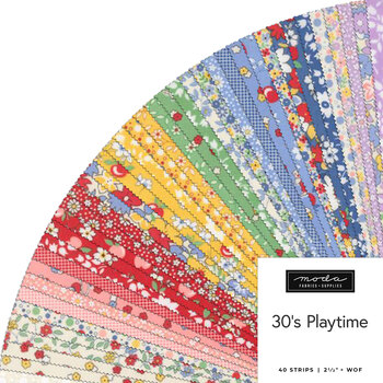 30's Playtime  Jelly Roll by Linzee McCray for Moda Fabrics - RESERVE, Image