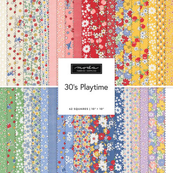 30's Playtime  Layer Cake by Linzee McCray for Moda Fabrics - RESERVE, Image