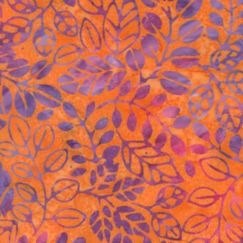 Sunburst Batiks 4370-14 Tangerine by Moda Fabrics, Image