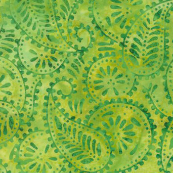 Sunburst Batiks 4370-27 Lime by Moda Fabrics, Image