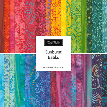 Sunburst Batiks  Layer Cake by Moda Fabrics - RESERVE, Image