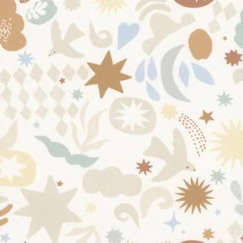 To The Moon And Back 25902-11 Dove by Paper + Cloth for Moda Fabrics, Image