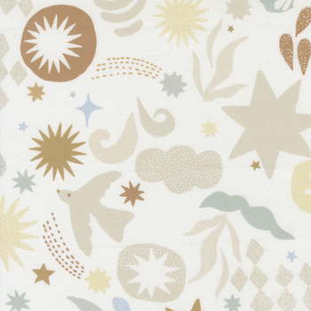 To The Moon And Back 25902-11 Dove by Paper + Cloth for Moda Fabrics, Image