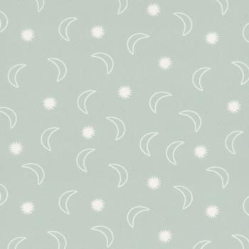 To The Moon And Back 25904-15 Grass by Paper + Cloth for Moda Fabrics, Image