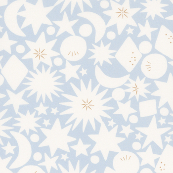 To The Moon And Back 25905-14 Sky by Paper + Cloth for Moda Fabrics, Image