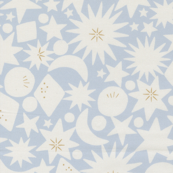 To The Moon And Back 25905-14 Sky by Paper + Cloth for Moda Fabrics, Image