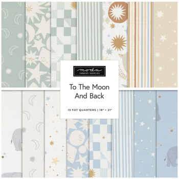 To The Moon And Back  15 FQ Set by Paper + Cloth for Moda Fabrics - RESERVE, Image