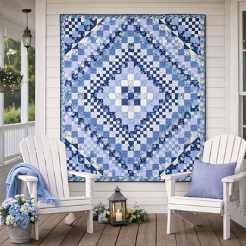  Trip Around The World Quilt Kit - Morning Blooms, Image