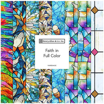 Faith in Full Color  Yardage by City Art Studio for Henry Glass Fabrics, Image