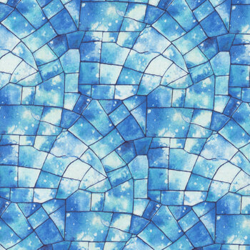 Kaleidoscope 108" 2178-77 Sky Blue by Henry Glass Fabrics, Image
