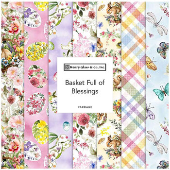 Basket Full of Blessings  Yardage by Catherine Bartoli for Henry Glass Fabrics, Image