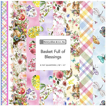 Basket Full of Blessings  8 FQ Set by Catherine Bartoli for Henry Glass Fabrics, Image