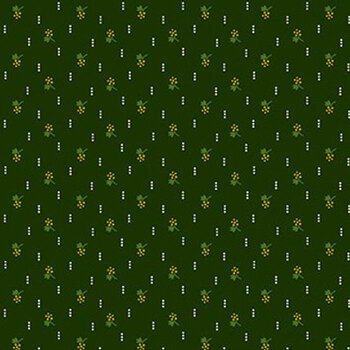 Lucky Charm 2209-66 Dark Green by Stacy West for Henry Glass Fabrics, Image