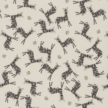 Jungle Romp 2104-44 Beige by Betsey Cavallo for Henry Glass Fabrics, Image