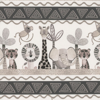 Jungle Romp 2111-49 Multi by Betsey Cavallo for Henry Glass Fabrics, Image