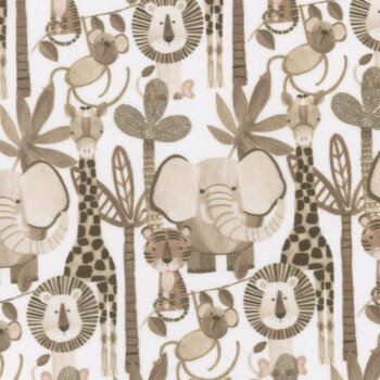 Jungle Romp - Minky 2246MK-49 Multi by Betsey Cavallo for Henry Glass Fabrics, Image