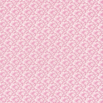 Fluttering Florals 2174-22 Pink by Jane Shasky for Henry Glass Fabrics, Image