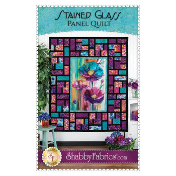 Stained Glass Panel Quilt Pattern - PDF Download, Image