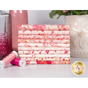 Bloomcore  10 FQ Set - Blush by AGF Studio for Art Gallery Fabrics, Image